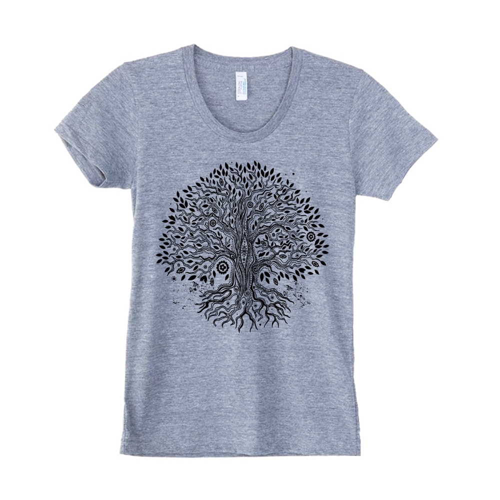 Tree Of Life Graphic Tee Print T-Shirt American M